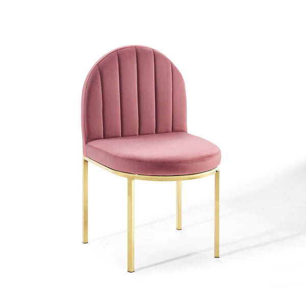 Isla Channel Tufted Performance Velvet Dining Side Chair image