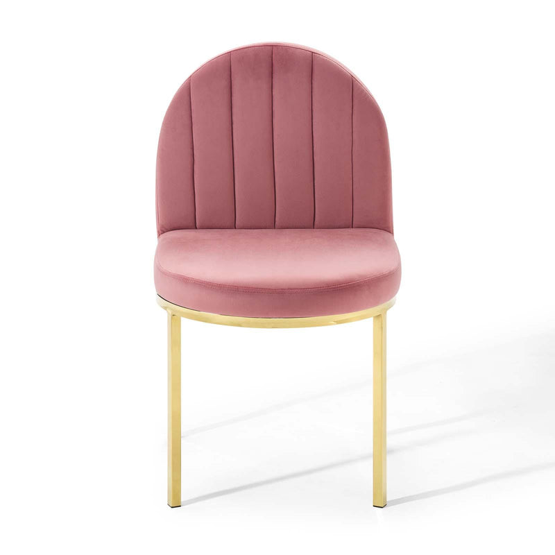 Isla Channel Tufted Performance Velvet Dining Side Chair