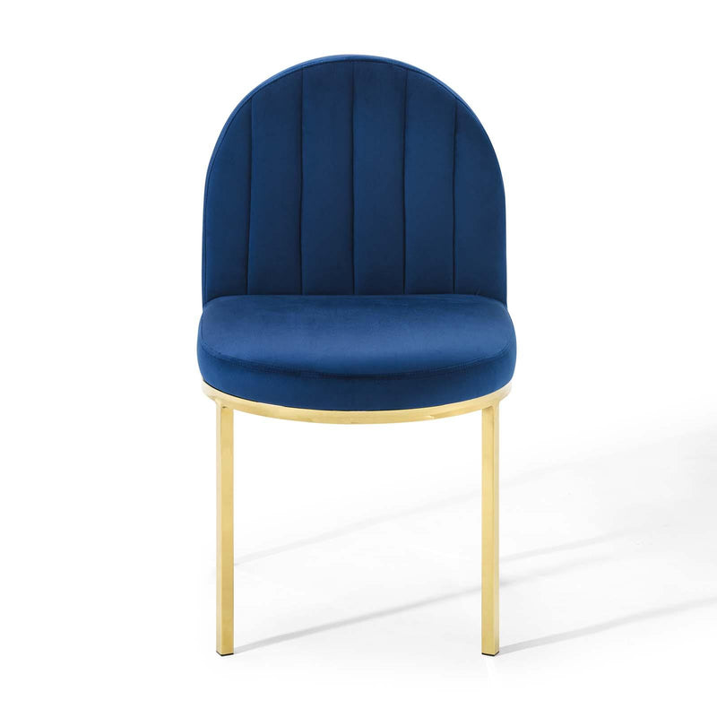 Isla Channel Tufted Performance Velvet Dining Side Chair