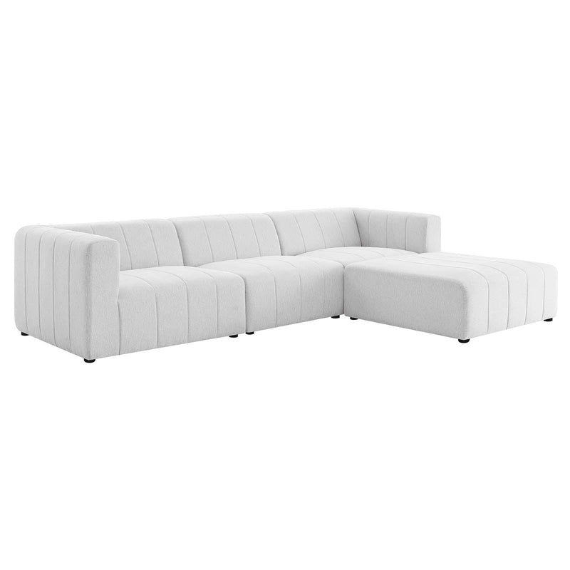 Bartlett Upholstered Fabric 4-Piece Sectional Sofa image