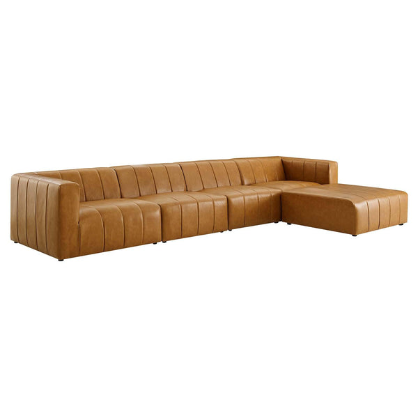 Bartlett Vegan Leather 5-Piece Sectional Sofa image