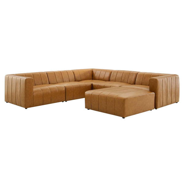 Bartlett Vegan Leather 6-Piece Sectional Sofa image