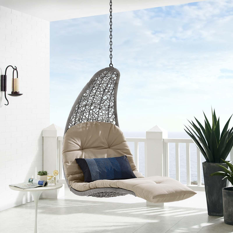 Landscape Outdoor Patio Hanging Chaise Lounge Outdoor Patio Swing Chair