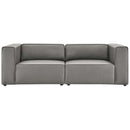 Mingle Vegan Leather 2-Piece Sectional Sofa Loveseat