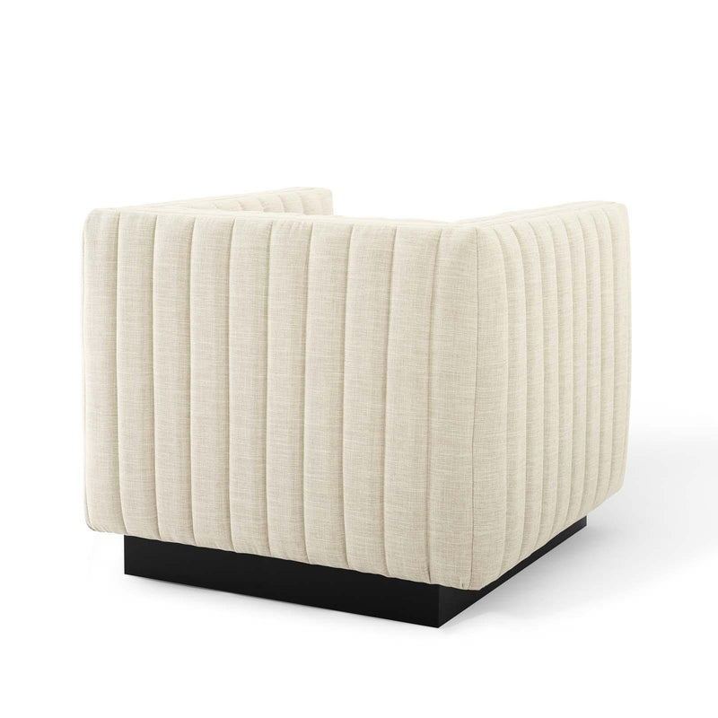 Conjure Tufted Upholstered Fabric Armchair