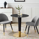 Zinque 28" Artificial Marble Dining Table