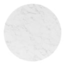 Zinque 40" Artificial Marble Dining Table