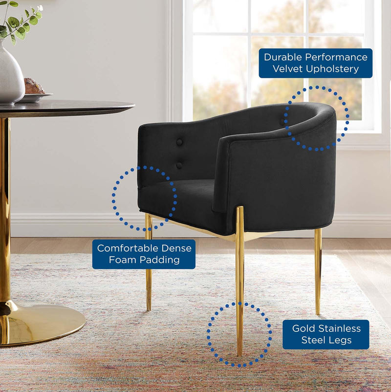 Savour Tufted Performance Velvet Accent Chair