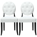 Button Dining Chairs Set of 2