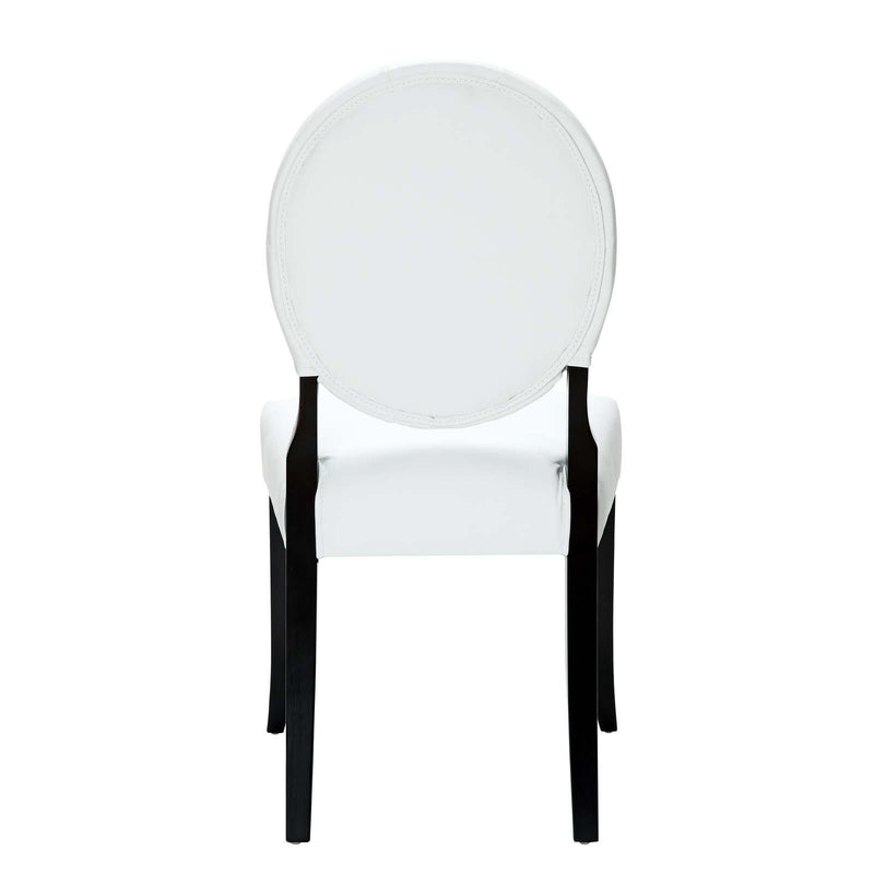 Button Dining Vinyl Side Chair