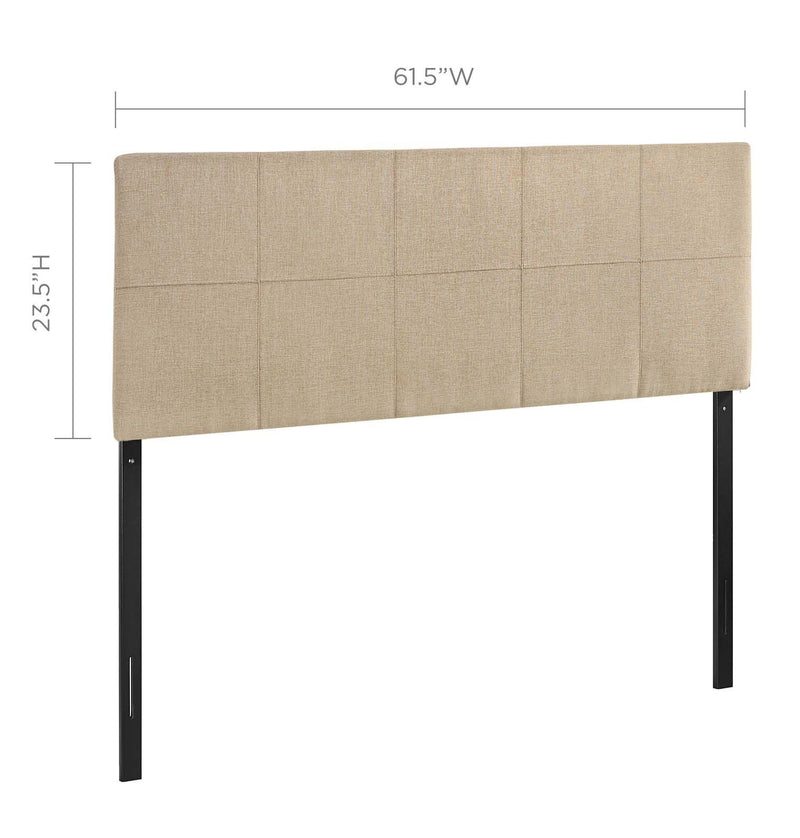 Oliver Queen Upholstered Fabric Headboard