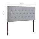 Clique Queen Upholstered Fabric Headboard