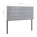 Clique King Upholstered Fabric Headboard