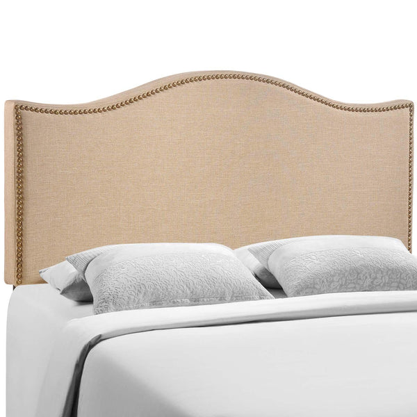 Curl Queen Nailhead Upholstered Headboard image