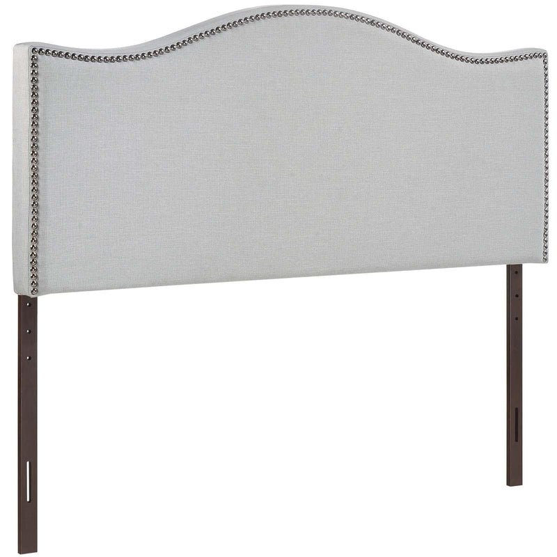 Curl King Nailhead Upholstered Headboard