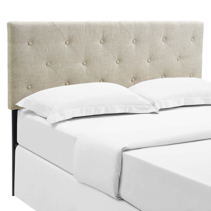 Terisa Queen Upholstered Fabric Headboard