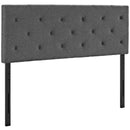 Terisa King Upholstered Fabric Headboard