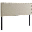 Phoebe King Upholstered Fabric Headboard