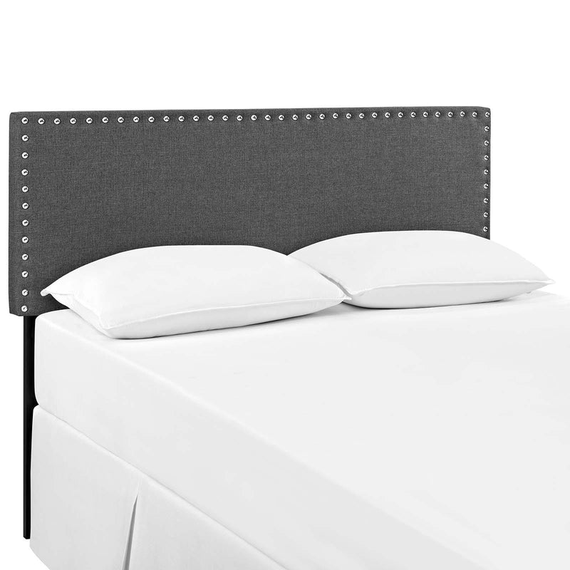 Phoebe King Upholstered Fabric Headboard