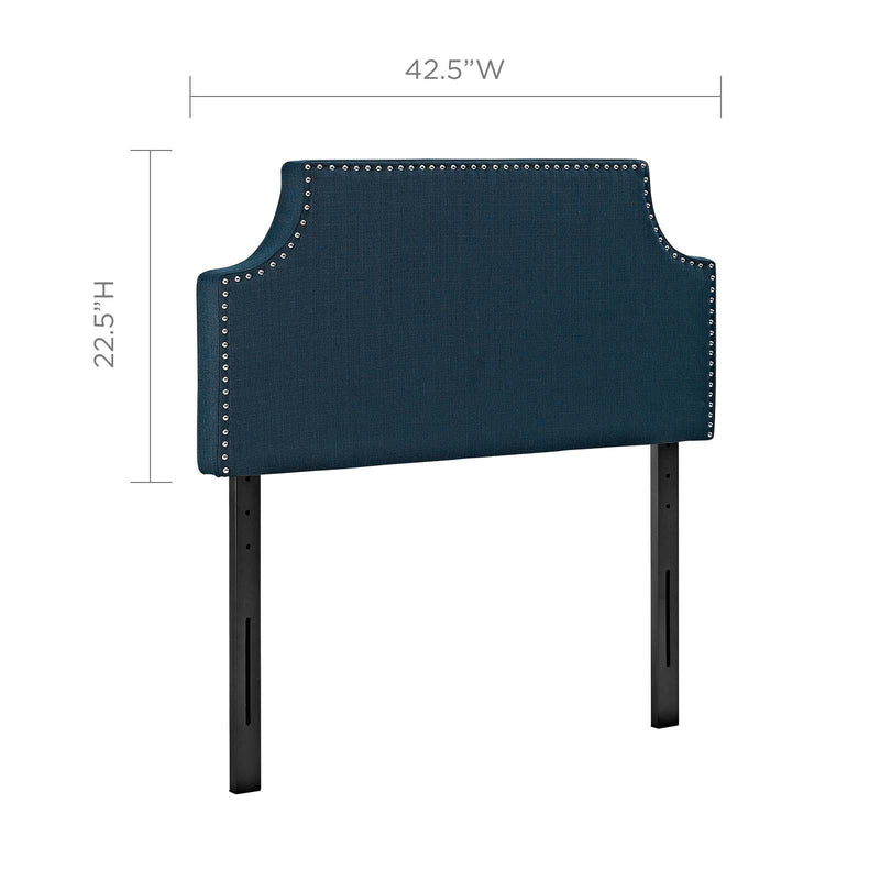 Laura Twin Upholstered Fabric Headboard