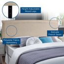 Camille Queen Upholstered Fabric Headboard