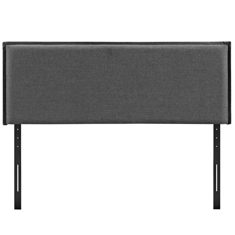 Camille King Upholstered Fabric Headboard