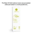 Relax 25 x 75 x 4 Tri-Fold Mattress Topper