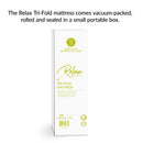 Relax 39 x 80 x 4 (Twin XL) Tri-Fold Mattress Topper