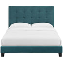 Melanie Twin Tufted Button Upholstered Performance Velvet Platform Bed