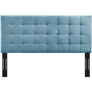 Paisley Tufted Full / Queen Upholstered Performance Velvet Headboard