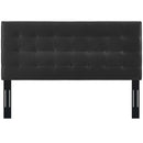 Paisley Tufted Full / Queen Upholstered Faux Leather Headboard