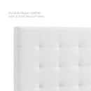 Paisley Tufted Full / Queen Upholstered Faux Leather Headboard