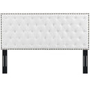 Helena Tufted King and California King Upholstered Linen Fabric Headboard