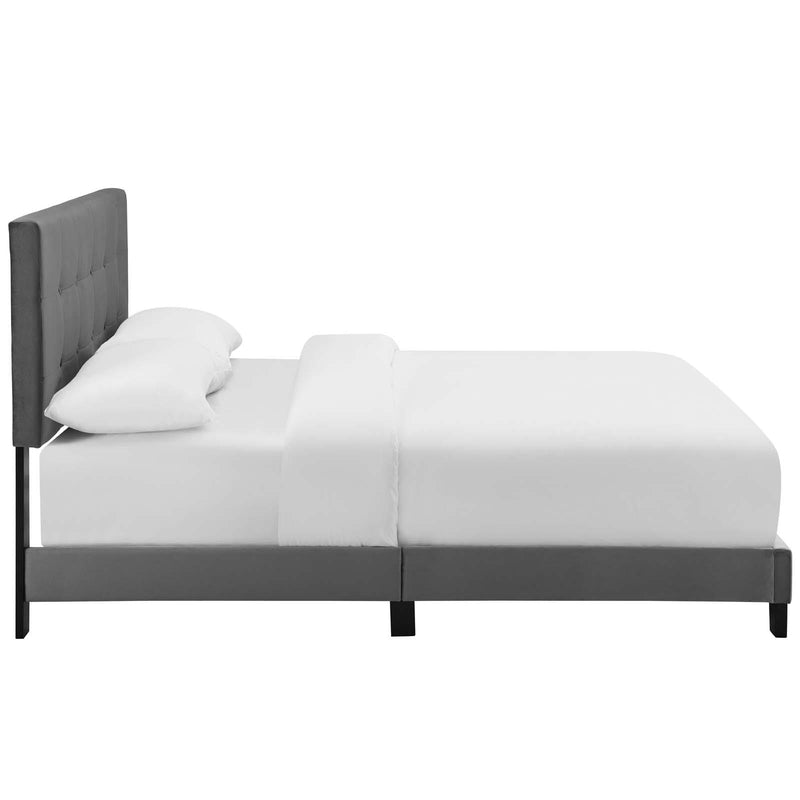 Amira Queen Performance Velvet Bed