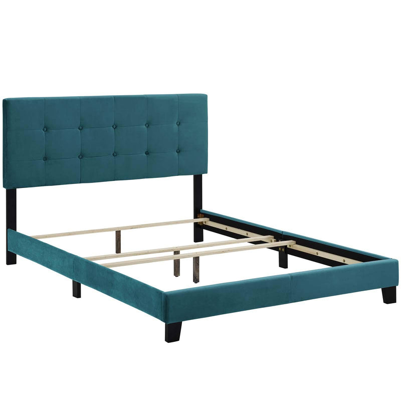 Amira Twin Performance Velvet Bed