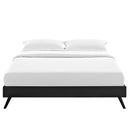 Loryn Full Vinyl Bed Frame with Round Splayed Legs