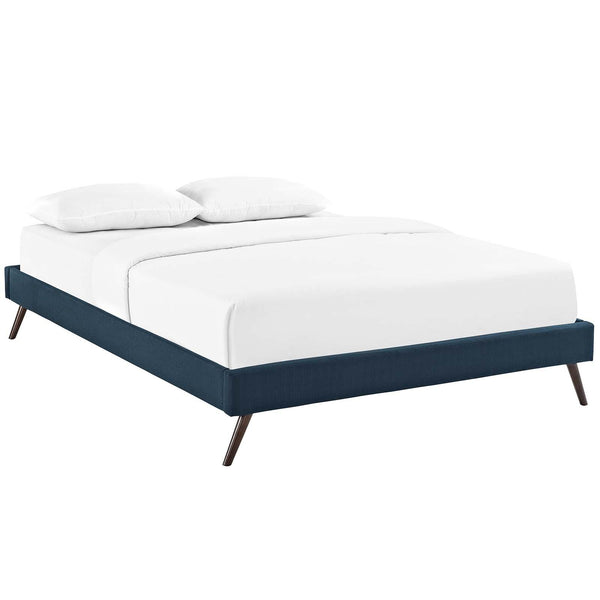Loryn Full Fabric Bed Frame with Round Splayed Legs image