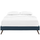 Loryn Full Fabric Bed Frame with Round Splayed Legs