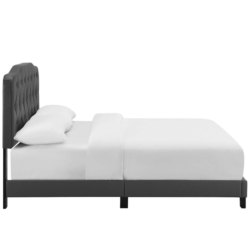 Amelia Twin Faux Leather Bed