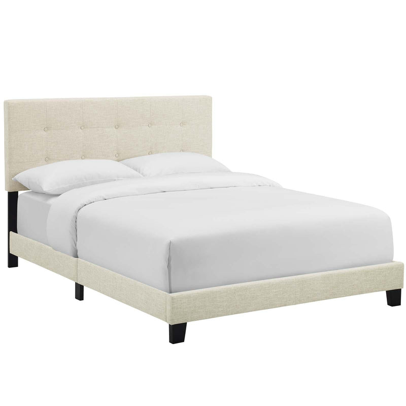 Amira King Upholstered Fabric Bed