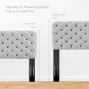 Lizzy Tufted Twin Performance Velvet Headboard