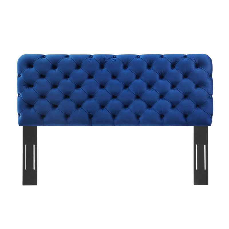 Lizzy Tufted King/California King Performance Velvet Headboard