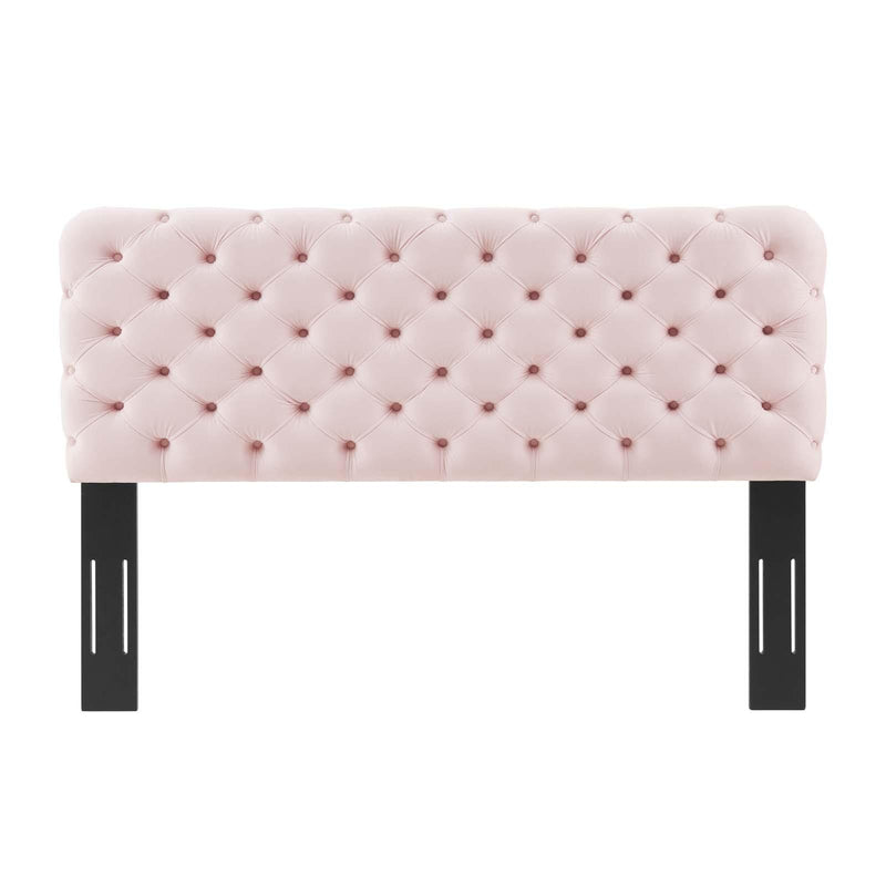 Lizzy Tufted King/California King Performance Velvet Headboard