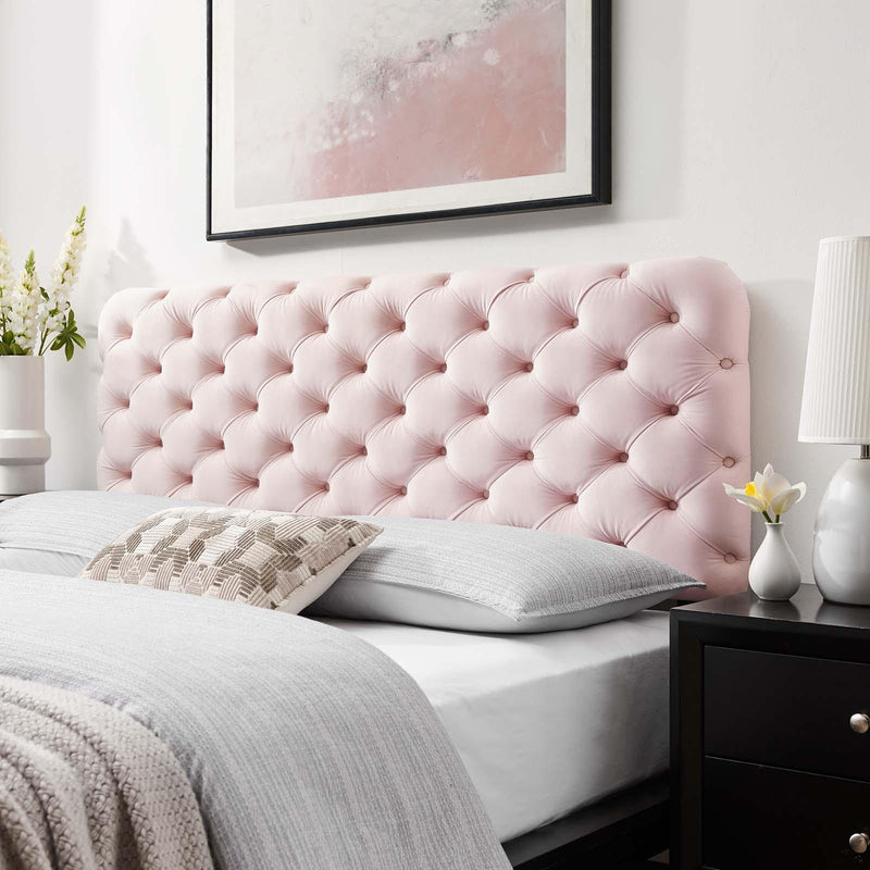 Lizzy Tufted Twin Performance Velvet Headboard