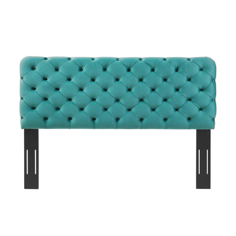 Lizzy Tufted Twin Performance Velvet Headboard