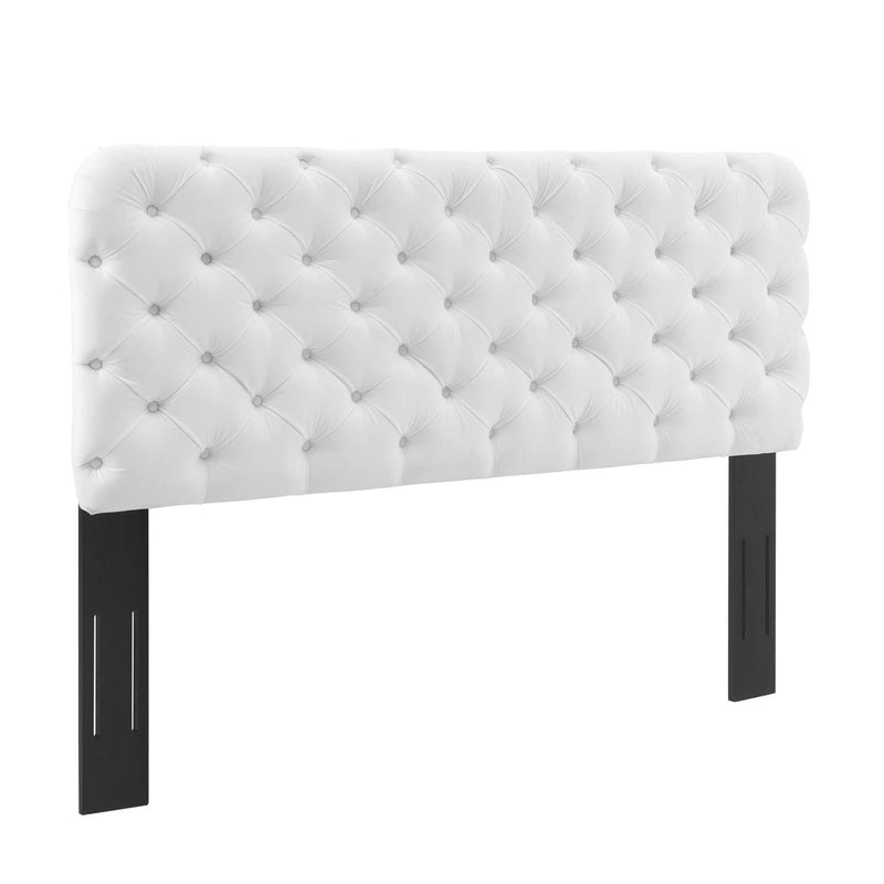 Lizzy Tufted Twin Performance Velvet Headboard