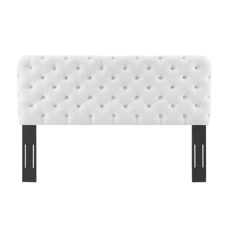 Lizzy Tufted King/California King Performance Velvet Headboard