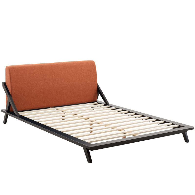 Luella Queen Upholstered Fabric Platform Bed