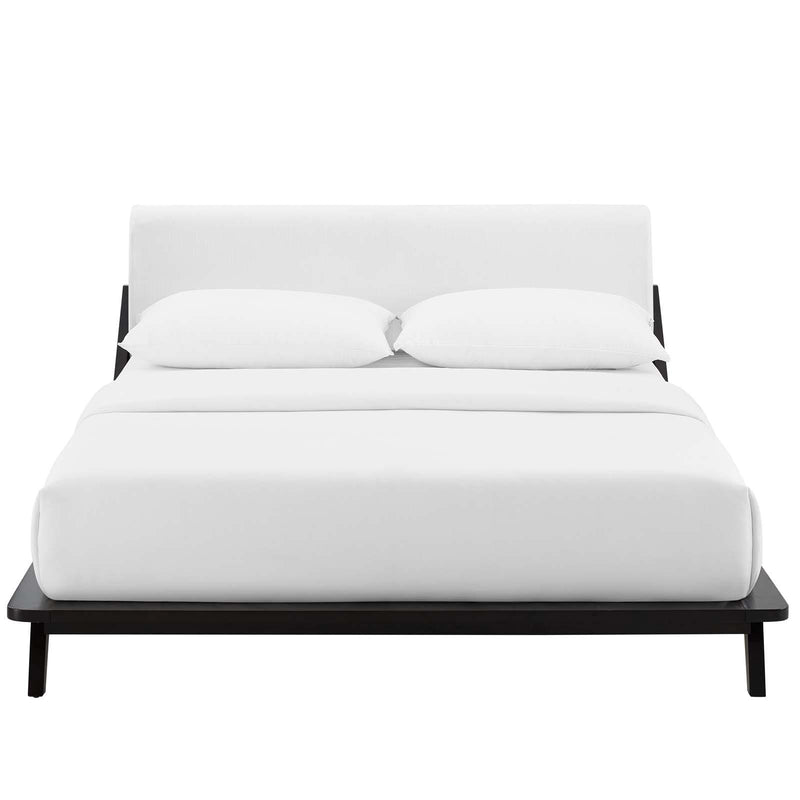 Luella Queen Upholstered Fabric Platform Bed