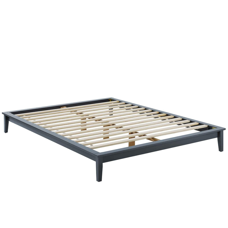 Lodge Queen Wood Platform Bed Frame